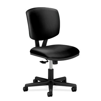 HON Volt Task Chair, Synchro-Tilt, Tension, Lock, Black Bonded Leather