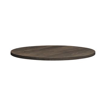 HON Between Table Top, 36&quot;D, Florence Walnut Laminate/Edgeband