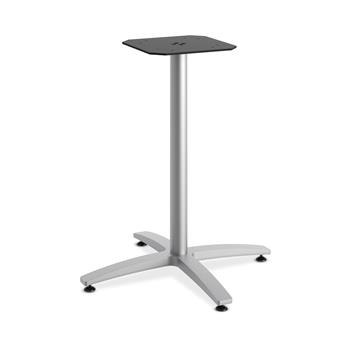 HON Between X-Base, Seated Height, For 30&quot; And 36&quot; Tops, Textured Silver Finish