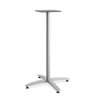 HON Between X-Base, Standing Height, For 30&quot; And 36&quot; Tops, Textured Silver Finish