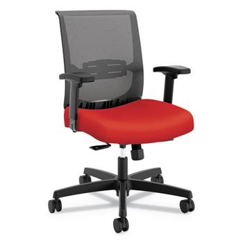 HON Convergence Chair, 27&quot; x 29&quot; x 40.13&quot;, Red Seat with Glide