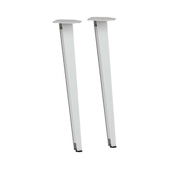 HON Voi Steel Angled Legs, 29&quot;H, Silver Finish, Set of 4