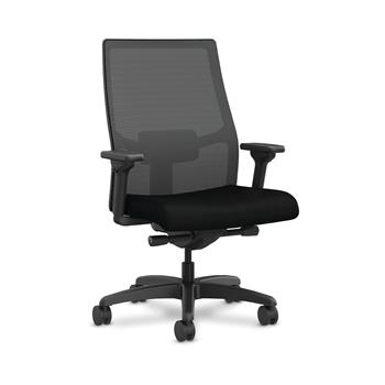HON Ignition 2.0 Big &amp; Tall Office Chair, Mesh Back, Synchro-Tilt, Black
