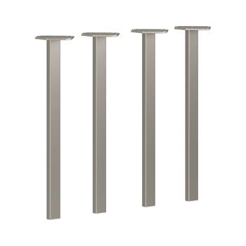 HON Coze Post Legs, Silver Finish, 4/Pack