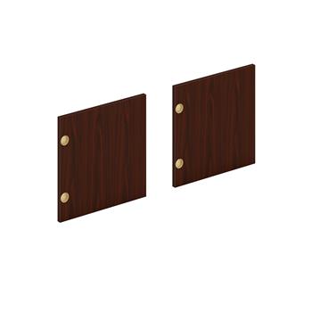 HON Mod Laminate Doors, 60&quot;W, Traditional Mahogany Finish, Set of 2