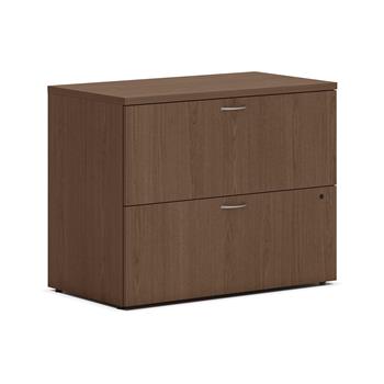 HON Mod Lateral File, 2 Drawers, Removable Top, 36&quot;W x 20&quot;D x 29&quot;H, Sepia Walnut