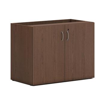 HON Mod Storage Cabinet, 36&quot;W x 20&quot;D x 29&quot;H, Sepia Walnut Finish