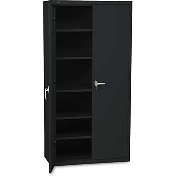 HON Storage Cabinet, 36w x 18-1/4d x 71-3/4h, Black