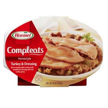 Hormel Compleats&#174; Homestyle Selections, Turkey &amp; Dressing, 10 oz., 6/CS