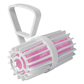 Hospeco Toilet Rim Cage with Non-Para Block, White/Pink, Cherry, 12 per Carton