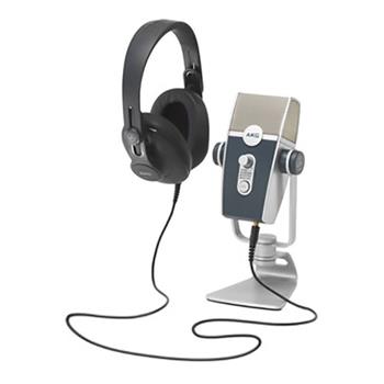 AKG Podcaster Microphone Kit, K371 Headphones