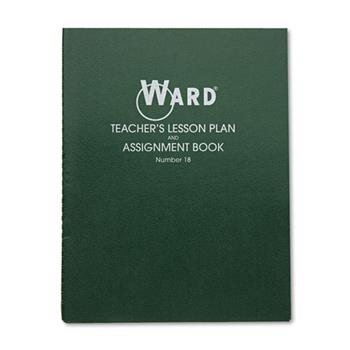 Ward Lesson Plan Book, Wirebound, 8 Class Periods/Day, 11 x 8-1/2, 100 Pages, Green