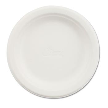 Chinet Round Dinner Plates, Paper, 6&quot;, White, 125 Plates/Pack