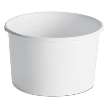 Chinet Paper Food Container with Vented Lid Combo, 8 to 10 oz, Polycoated, White