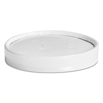 Chinet Vented Paper Lids, 8-16oz Cups, White, 25/Sleeve, 40 Sleeves/Carton