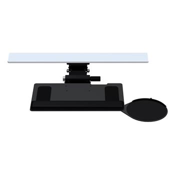 Humanscale Keyboard System with 6G Mechanism, 8” Swivel Mouse, Synthetic Leather Palm Foam Support, Black