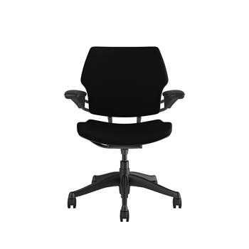 Humanscale Freedom Task Chair with Adjustable Duron Arms, Graphite Frame, Corde 4 Black
