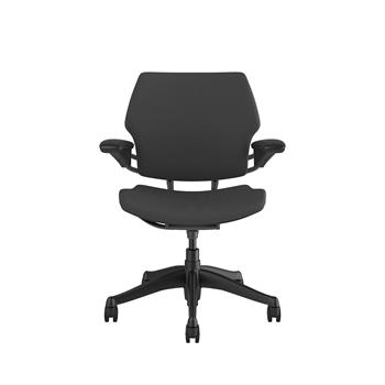 Humanscale Freedom Task Chair with Adjustable Duron Arms, Graphite Frame, Fourtis Black