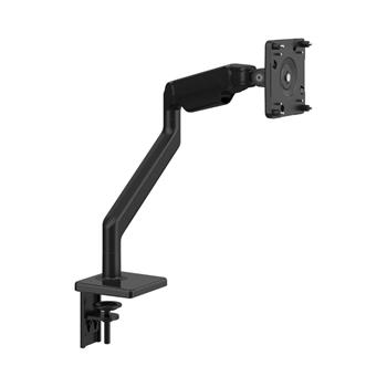 Humanscale M2.1 Monitor Arm with Two-Piece Clamp Mount Base, Black with Black Trim