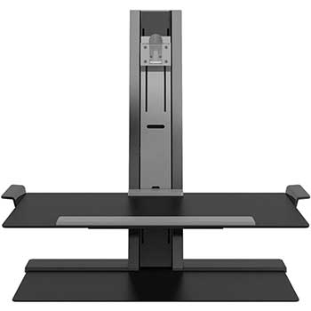 Humanscale QuickStand heavy Mount with Large Platform, FreeStanding Base, Black