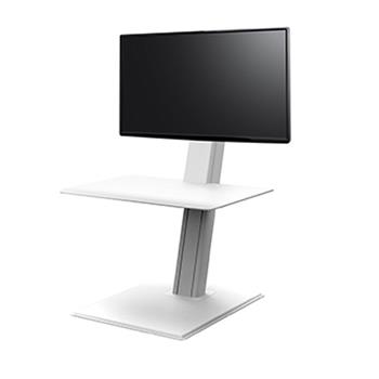 Humanscale QuickStand ECO Single Monitor Stand, White