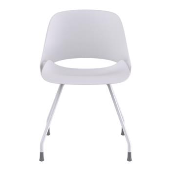 Humanscale Trea Chair with Four Legs,  Glides, White