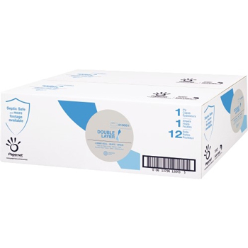 Papernet&#174; Jumbo Roll Tissue 750&#39;x3.5&#39;&#39;, Papernet Double Layer, 1 Ply, 12 Rolls/CS