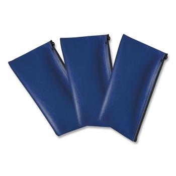 Honeywell Multipurpose Zipper Deposit Bags. 11.3 x 6.3, Blue, 3/PK
