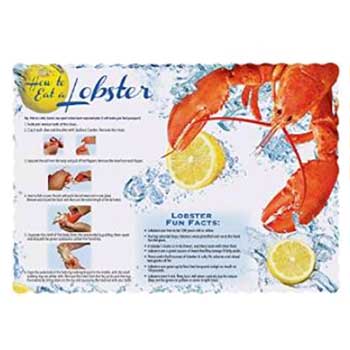 Hoffmaster&#174; Lobster Placemat, 9 3/4&quot; x 14&quot;, 1000/CT