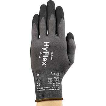 Ansell 11-840 Multi-Purpose Glove, Durable, Gray, Size 7, 12/PK