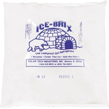 W.B. Mason Co. Ice-Brix™ Cold Packs, 6&quot; x 5-3/4&quot; x 1&quot;, White, 24/CS