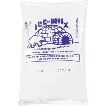W.B. Mason Co. Ice-Brix™ Cold Packs, 6&quot; x 4&quot; x 3/4&quot;, White, 36/CS