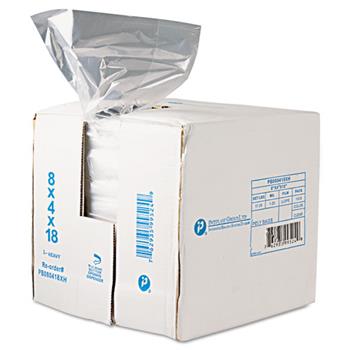 Inteplast Group Get Reddi Food &amp; Poly Bag, 8 x 4 x 18, 8-Quart, 0.68 Mil, Clear, 1000/Carton