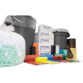 Inteplast Group Institutional Low-Density Can Liners, 7-10 gal, .35 mil, 24 x 24, Black, 1000/CT