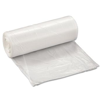 Inteplast Group Low-Density Can Liner, 24 x 24, 10gal, .35mil, Clear, 50/Roll, 20 Rolls/Carton