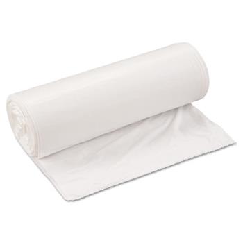 Inteplast Group Low-Density Can Liner, 33 x 39, 33gal, .8mil, White, 25/Roll, 6 Rolls/Carton
