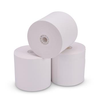 Iconex Bond Paper Rolls, 2.75&quot; x 194&#39;, White, 50 Rolls/Carton