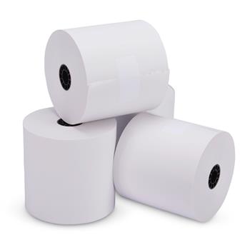 Iconex Thermal Paper Roll, 48 gsm, 3-1/8&quot; x 190&#39;, White, 12 Rolls/Pack