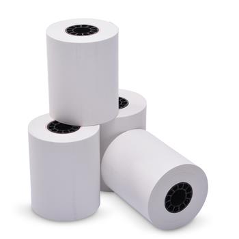 Iconex Direct Thermal Paper Rolls, 0.45&quot; Core, 2.25&quot; x 85&#39;, White, 50 Rolls/Carton