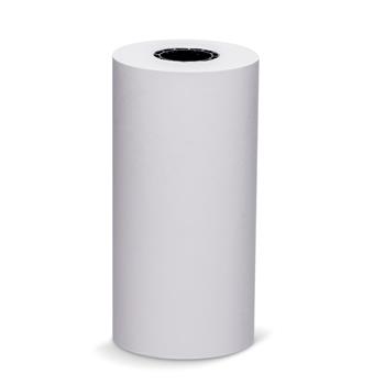 Iconex Thermal Paper Rolls, 0.75&quot; Core, 2.1 Mil, 4-3/8&quot; x 127&#39;, White, 50 Rolls/Carton