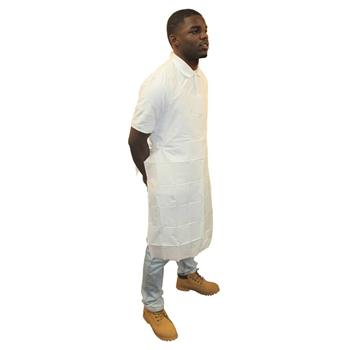 The Safety Zone Polyethylene Apron,  24 in x 42 in, 2 mil, White, 100 Aprons/Box, 5 Boxes/Case