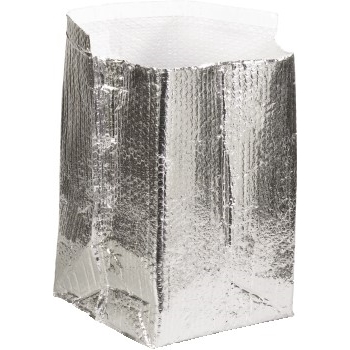 W.B. Mason Co. Insulated Box Liners, 12&quot; x 12&quot; x 12&quot;, Silver, 25/CT