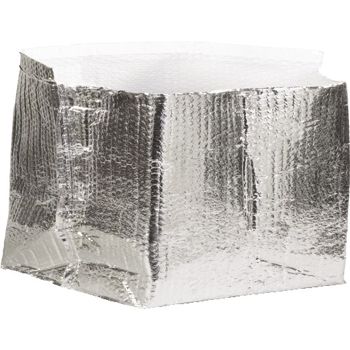 W.B. Mason Co. Insulated Box Liners, 12&quot; x 12&quot; x 6&quot;, Silver, 25/CT