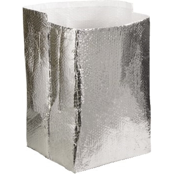 W.B. Mason Co. Insulated Box Liners, 16&quot; x 16&quot; x 16&quot;, Silver, 15/CS