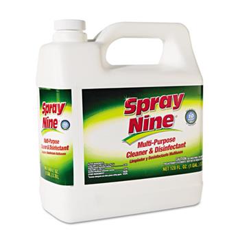 Spray Nine Multi-Purpose Cleaner &amp; Disinfectant, 1gal Bottle, 4/Carton