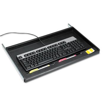 Innovera Standard Underdesk Keyboard Drawer, 21.38&quot;w x 12.88&quot;d, Black
