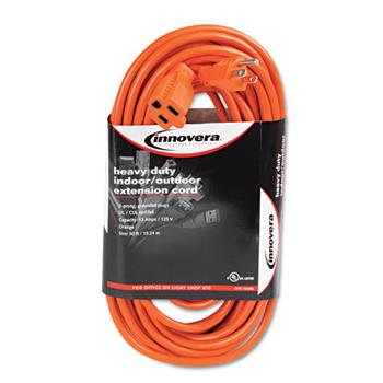 Innovera&#174; Indoor/Outdoor Extension Cord, 50 ft, 13 A, Orange