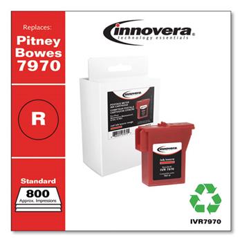 Innovera&#174; Compatible Red Postage Meter Ink, Replacement for 797-0 (7970), 800 Page-Yield