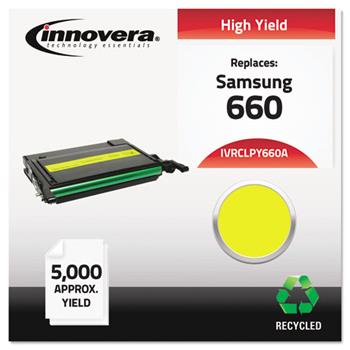 Innovera Remanufactured CLP-Y660A Toner, 5000 Page-Yield, Yellow