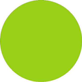W.B. Mason Co. Inventory Circle Labels, 3 in Diameter, Fluorescent Green, 500/Roll